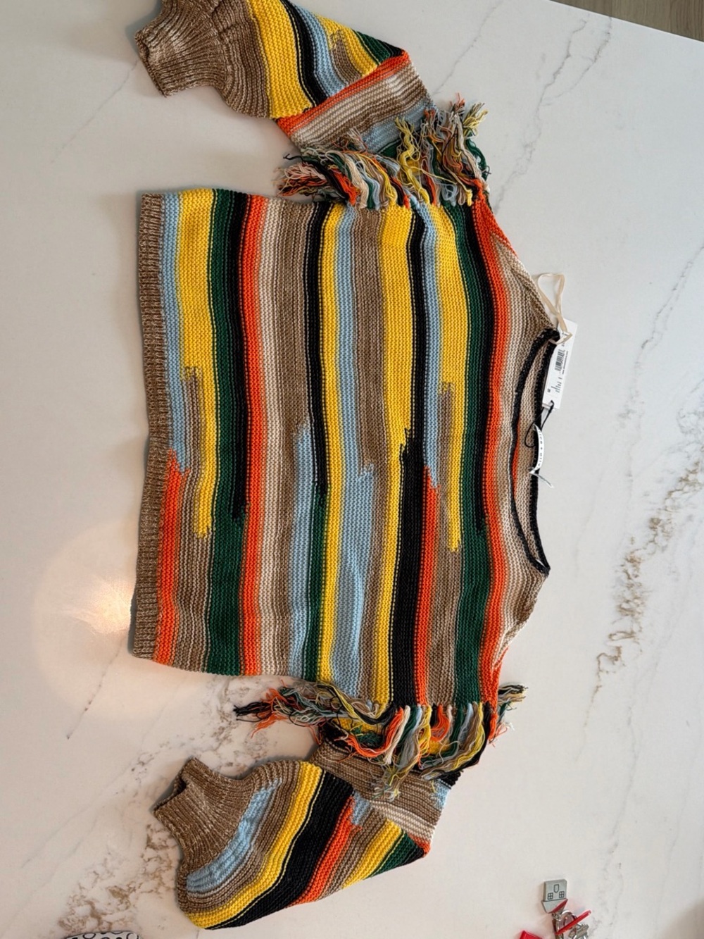 Alice & Olivia Striped knit sweater